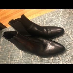 J Crew black booties